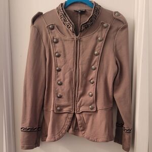 Women's Tan Military Style Jacket